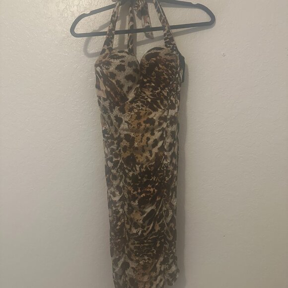 Victoria Secret Leopard Dress Miraculous Built-in Bra Size 34B - Picture 3 of 8